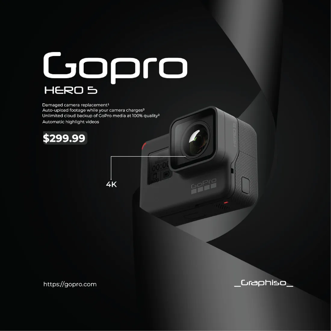 GoPro Hero 5 product ad