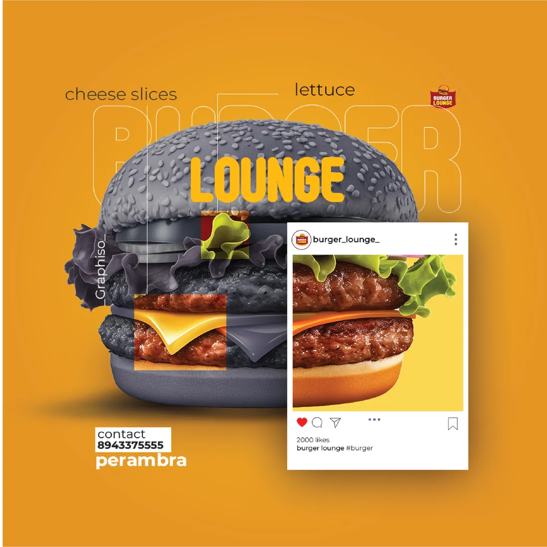 Burger lounge social post