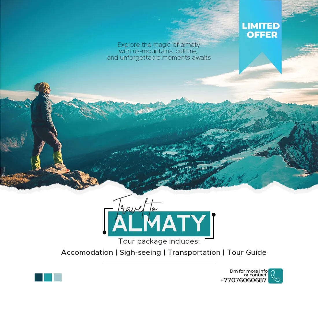 Almaty travel package creative