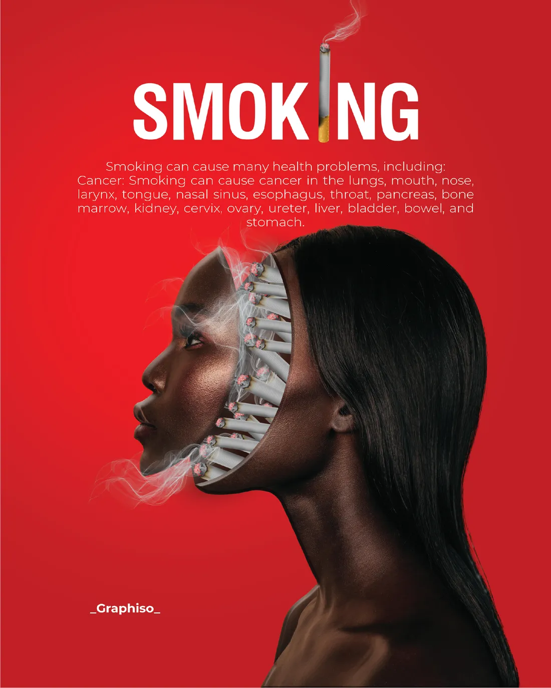 Anti-smoking awareness poster