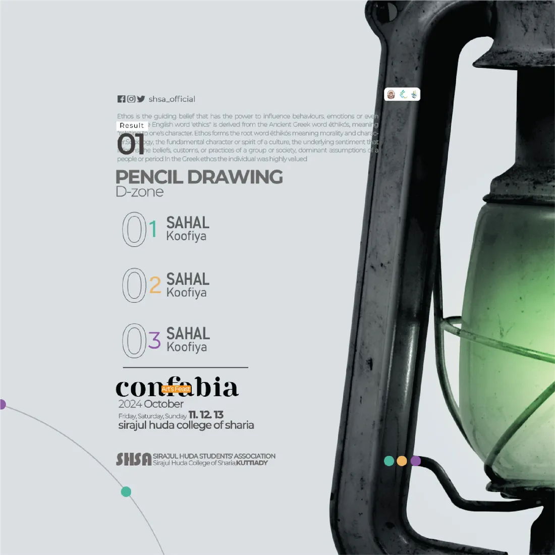 Pencil drawing contest poster
