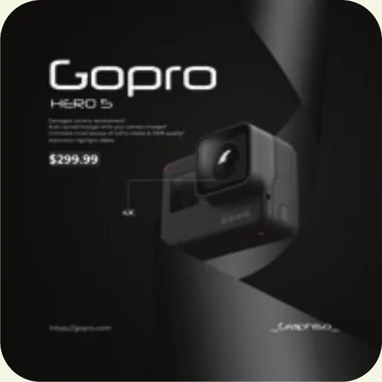 GoPro Hero 5 product ad