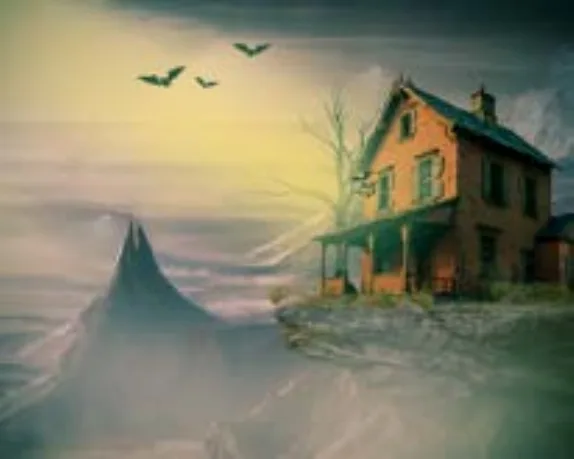 Fantasy matte-painting composition