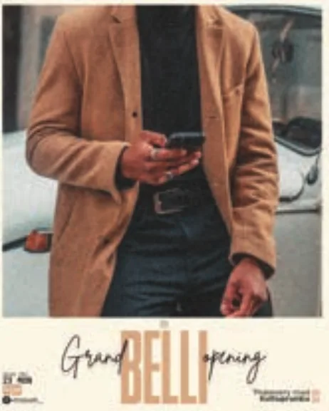 Menswear store opening creative
