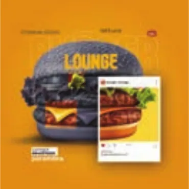 Burger lounge social post