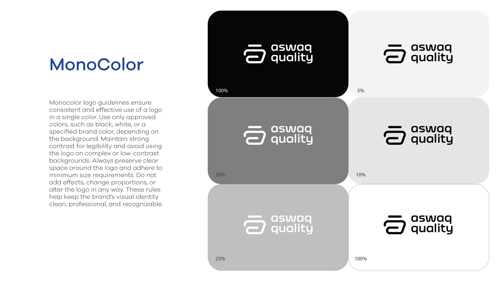 Monocolour logo versions