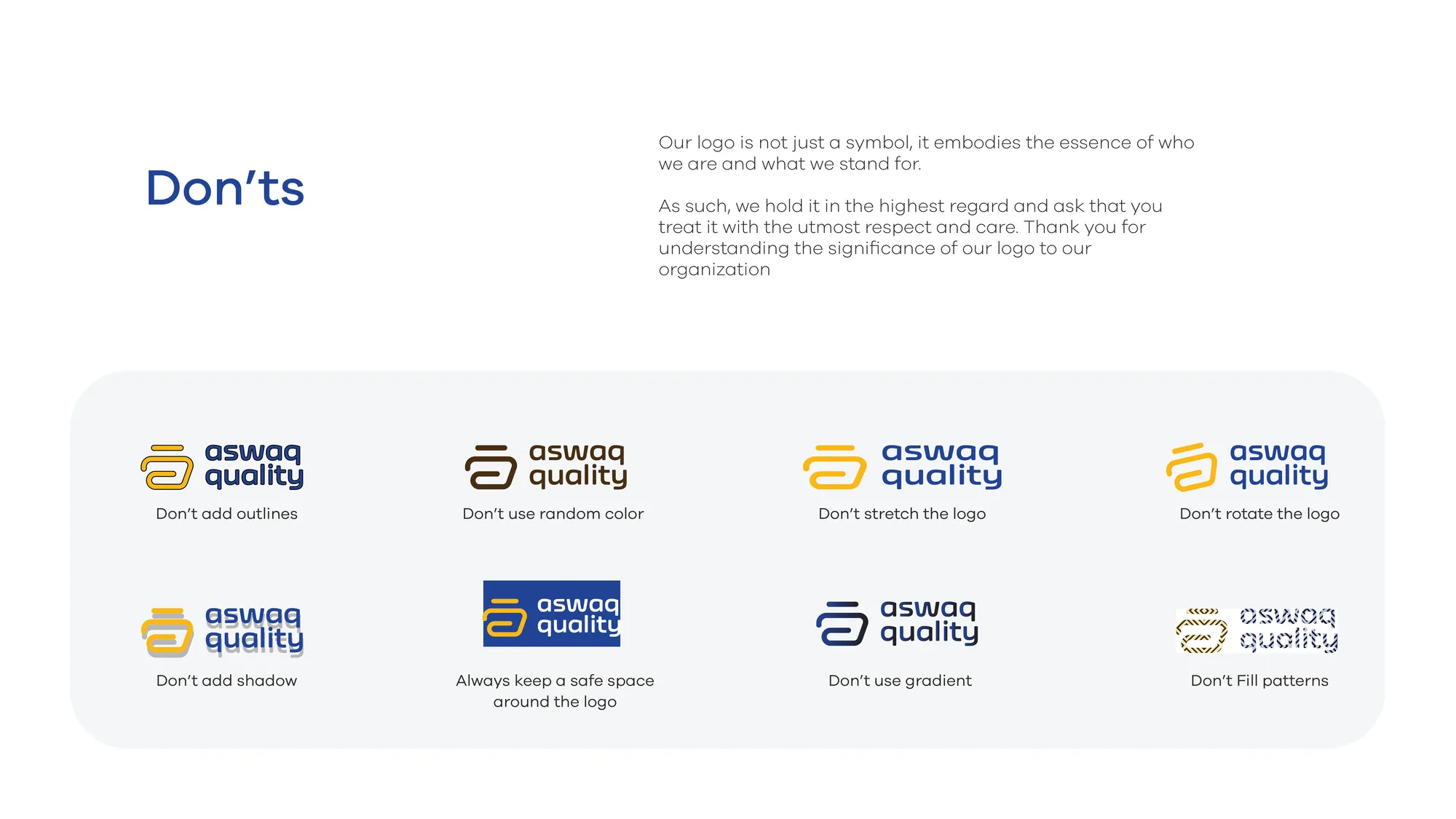 Logo misuse rules
