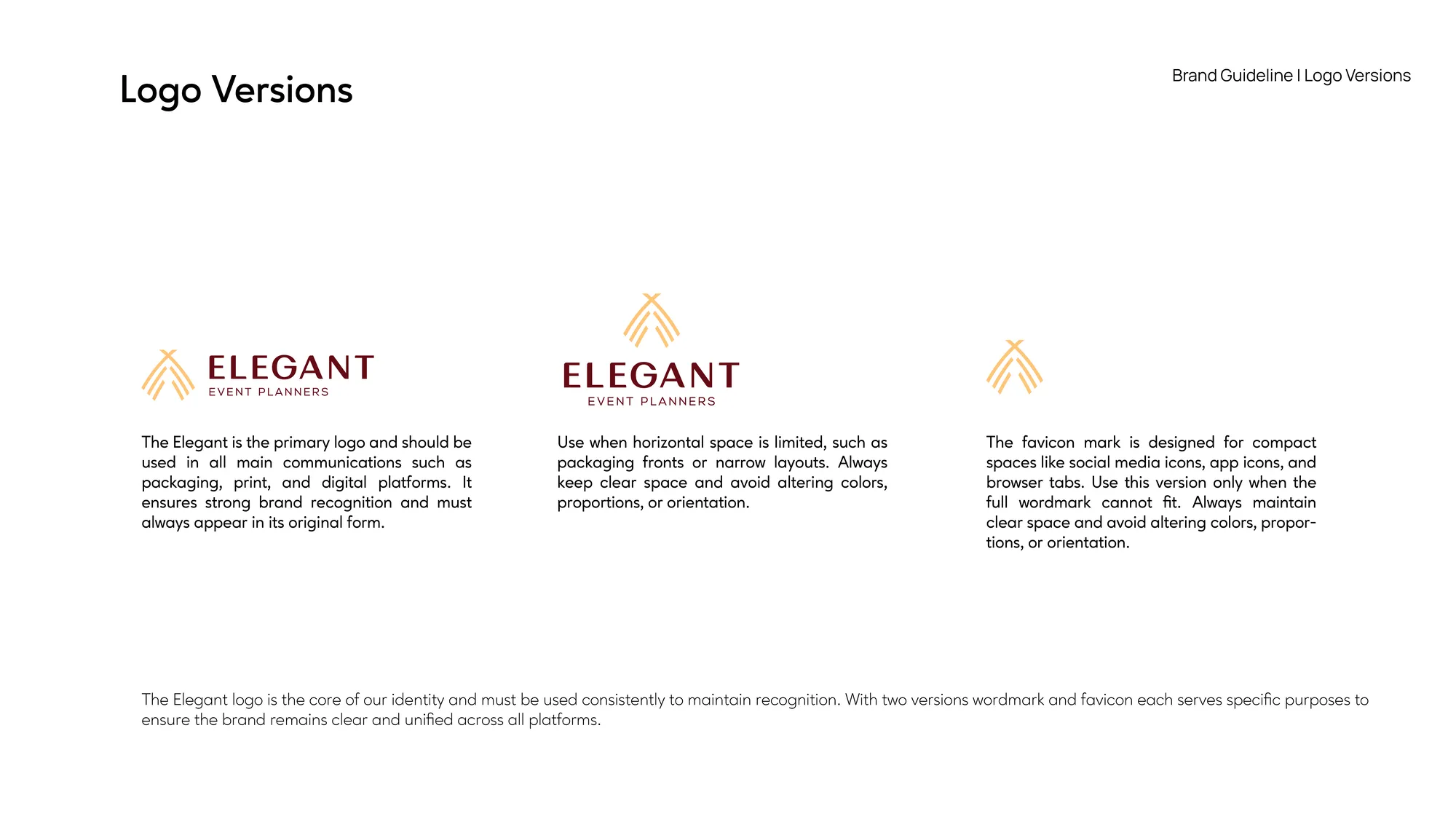 Stacked and horizontal logo versions