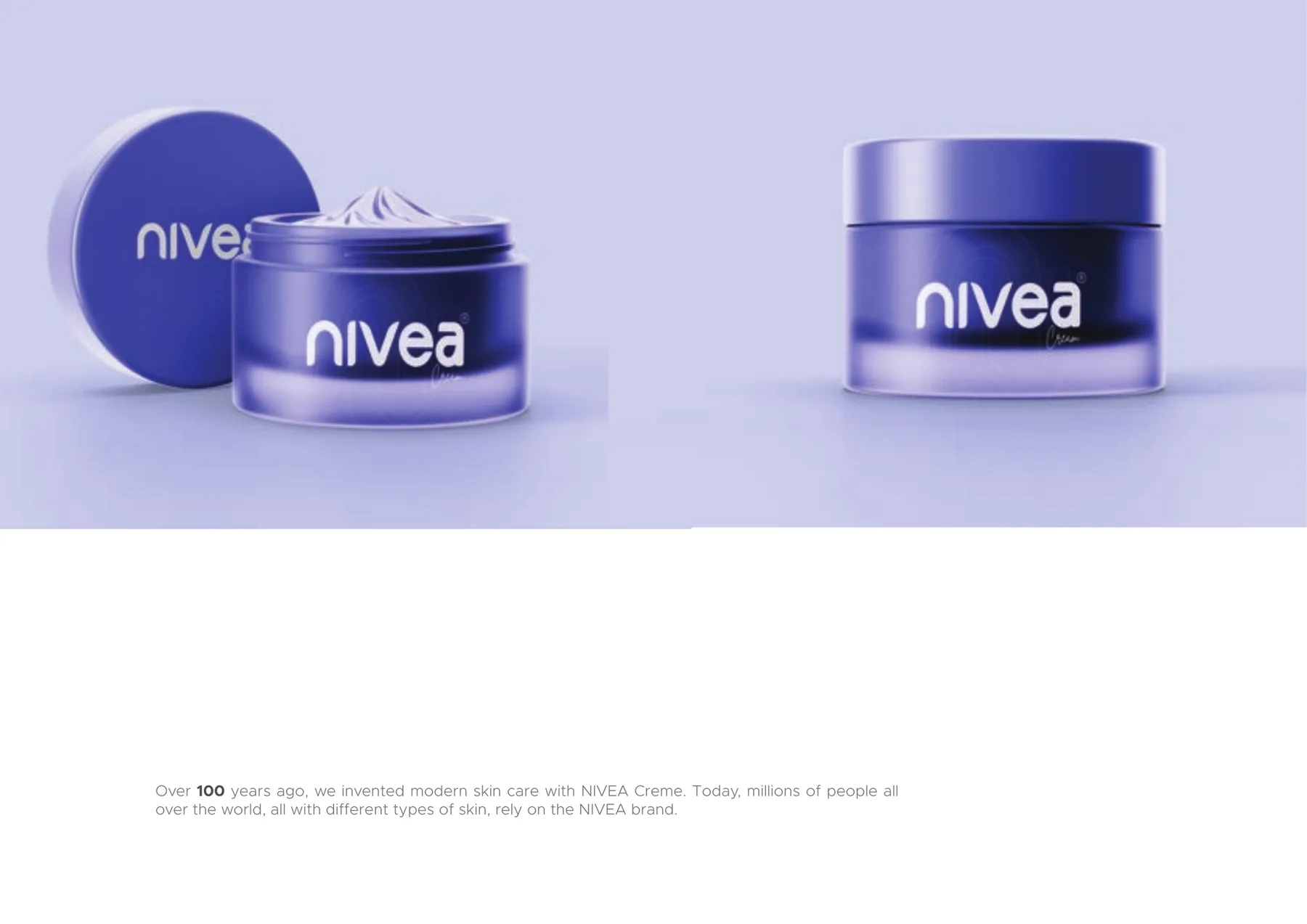 Open and closed renders of the reimagined Nivea cream jar