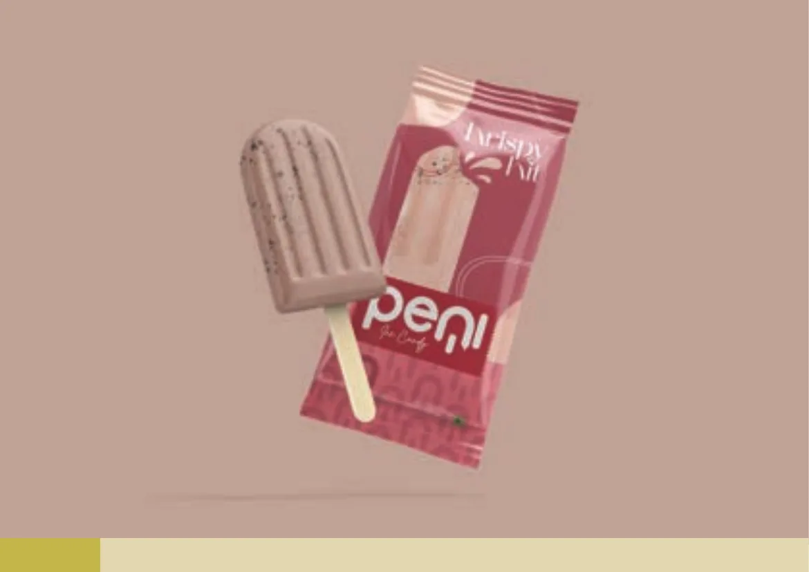 Twispy Kit flavour wrapper in dusty rose with a chocolate ice pop