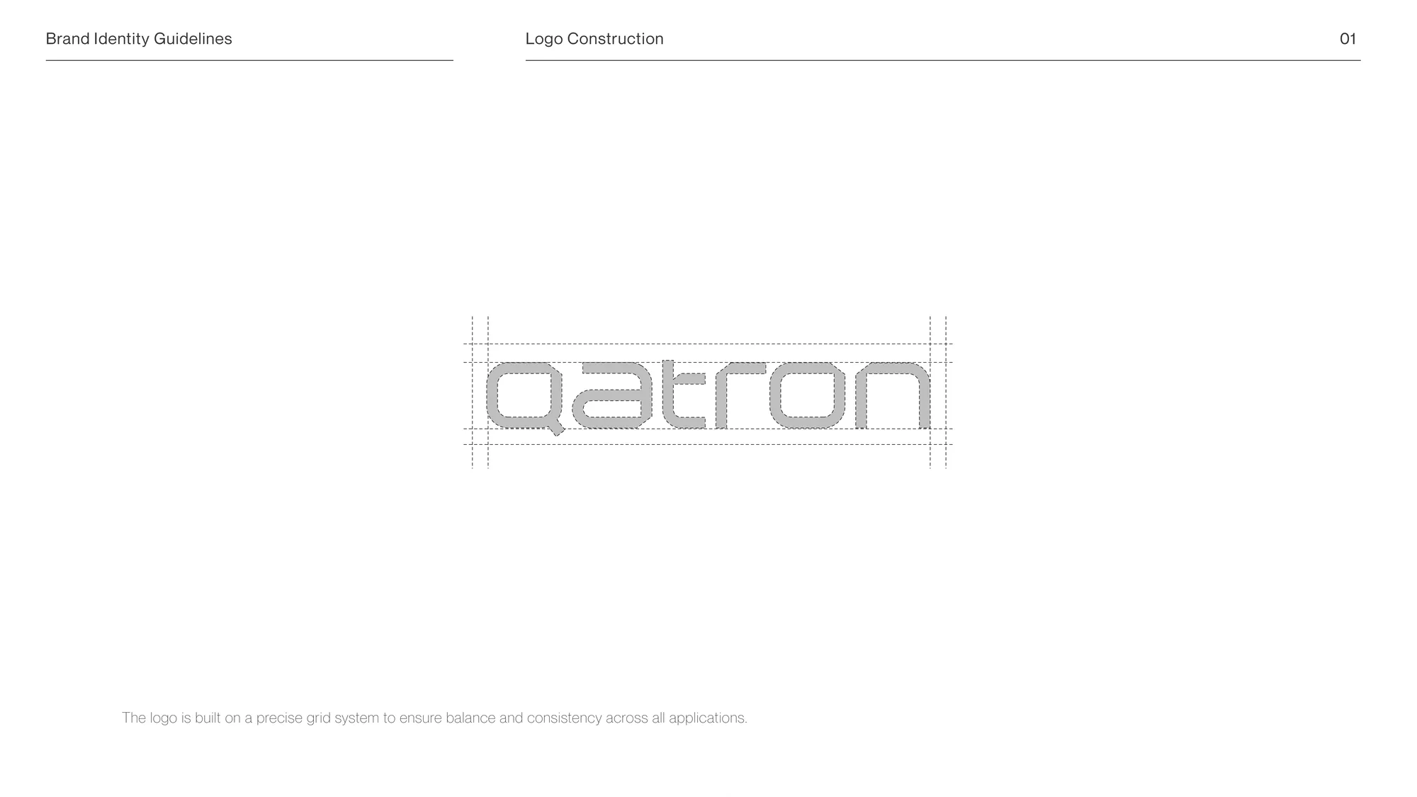 Qatron wordmark slide