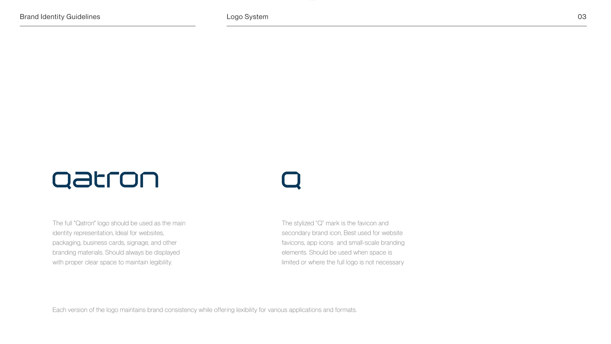 Qatron logo and Q icon lockups