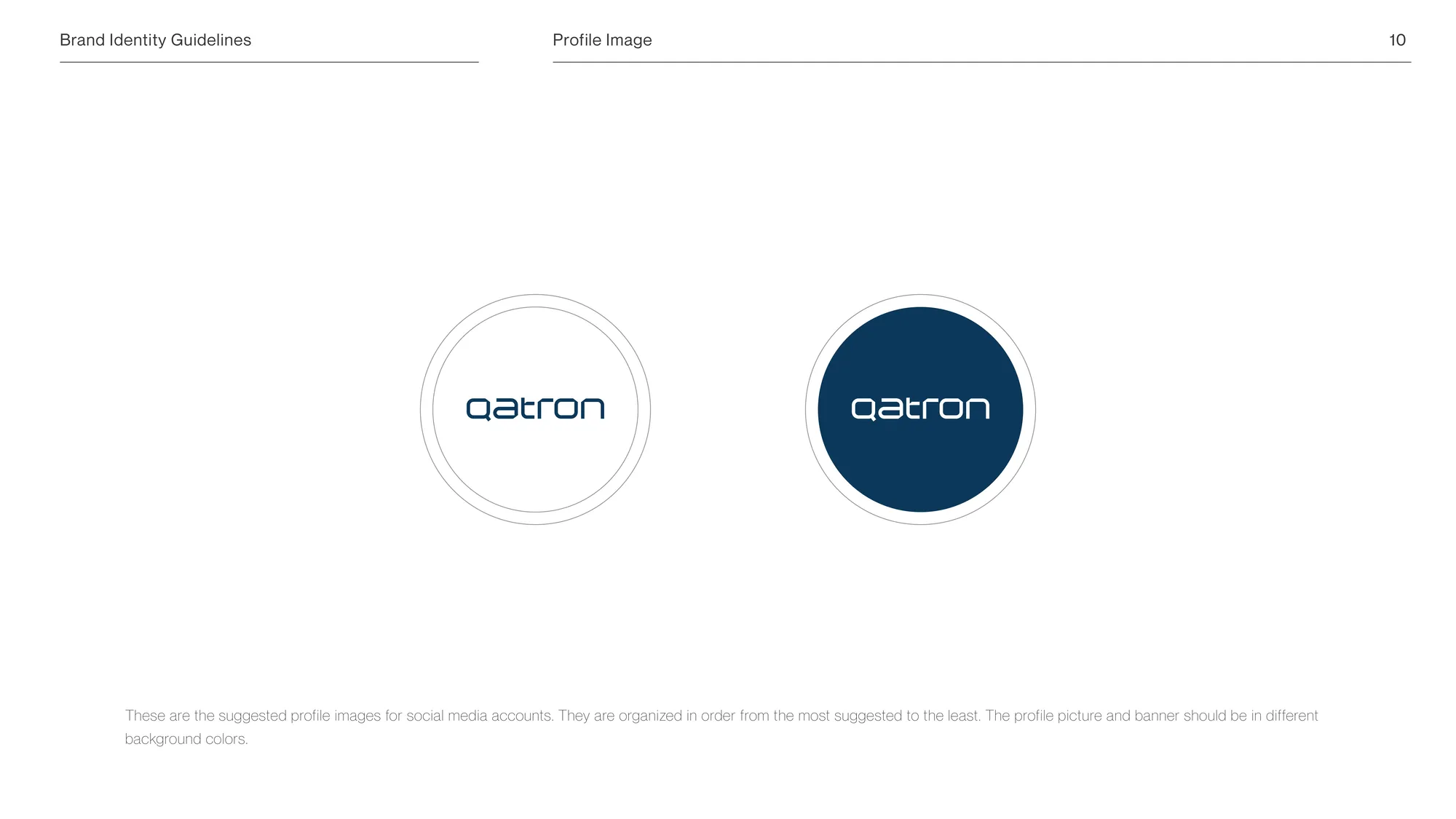 Qatron circular stamp marks