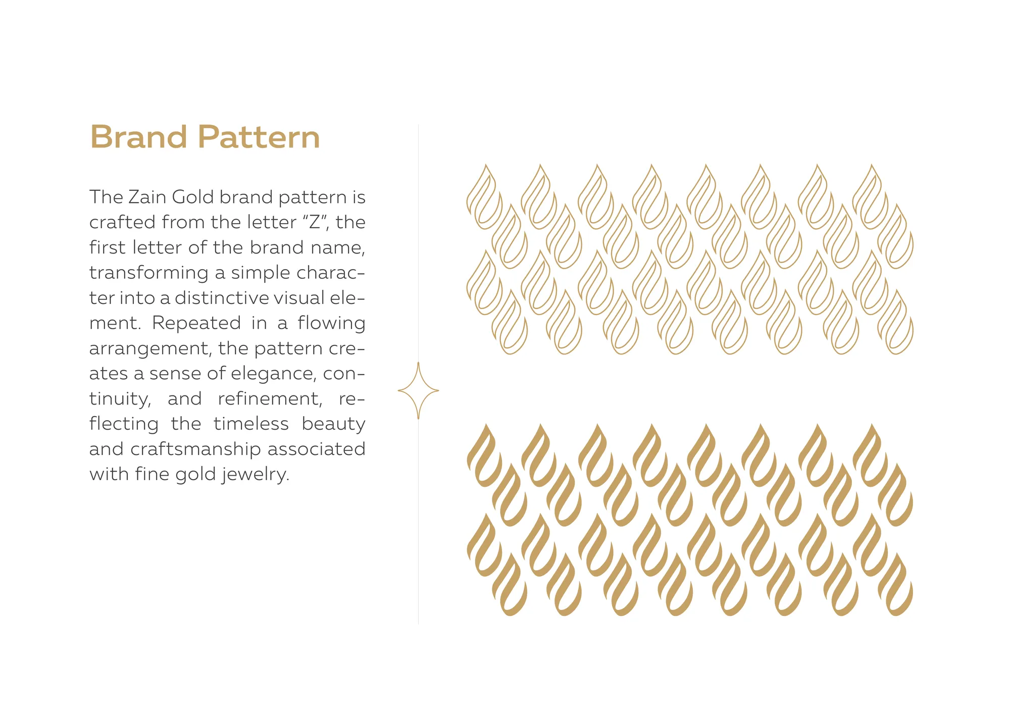 Gold leaf brand pattern